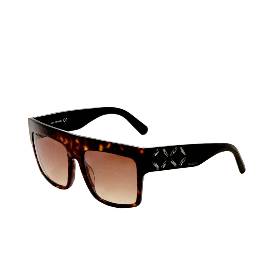 Preloved - Swarovski Womens 56 Mm Dark Tan Sunglasses Sk0128-5652f One Color