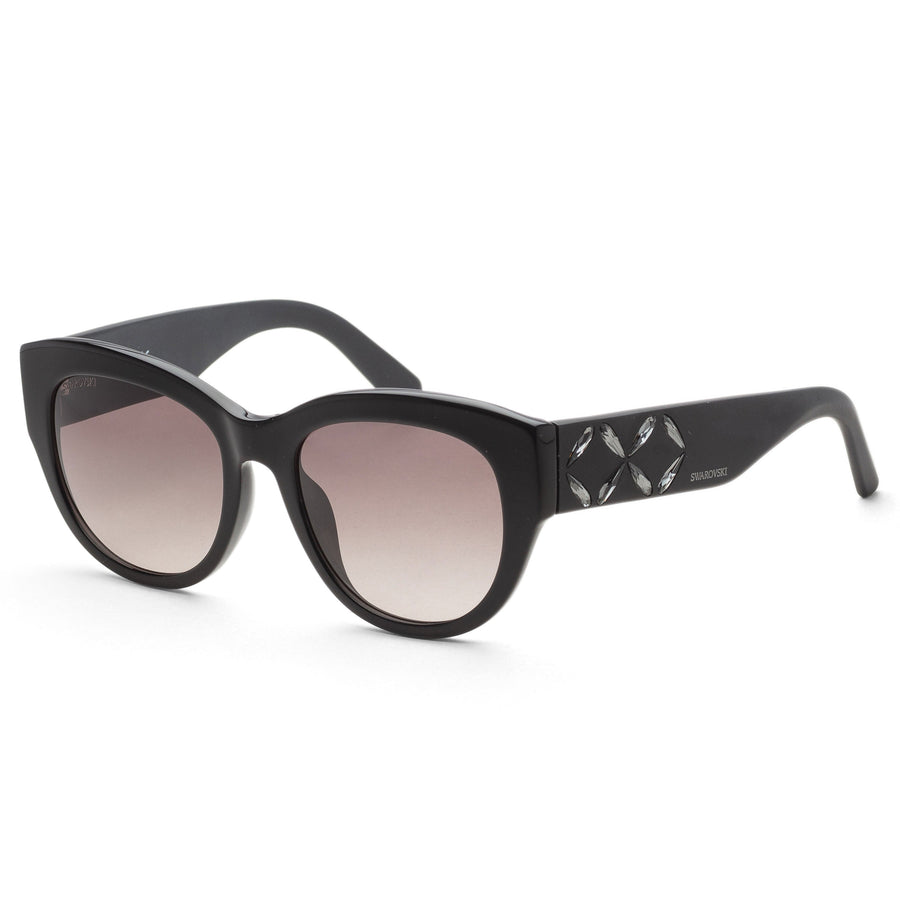 Preloved - Swarovski Womens 54 Mm Black Sunglasses Sk-0127-01b One Color