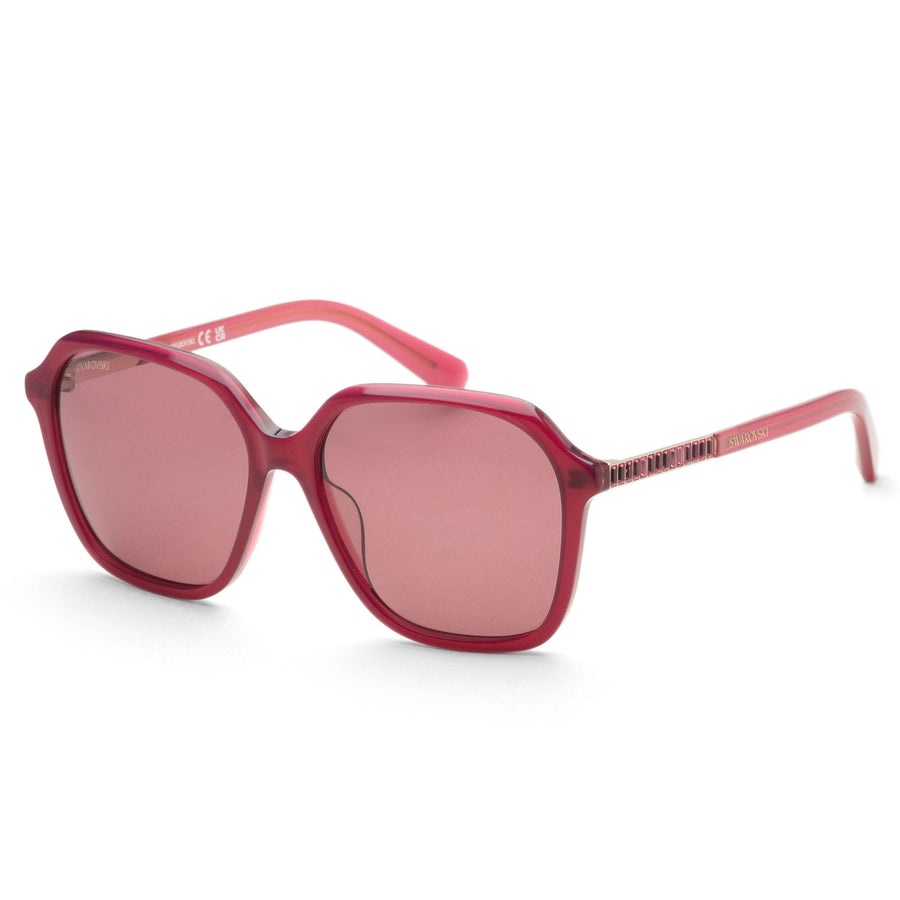 Preloved - Swarovski Womens 56 Mm Red Sunglasses Sk0390-5674y One Color