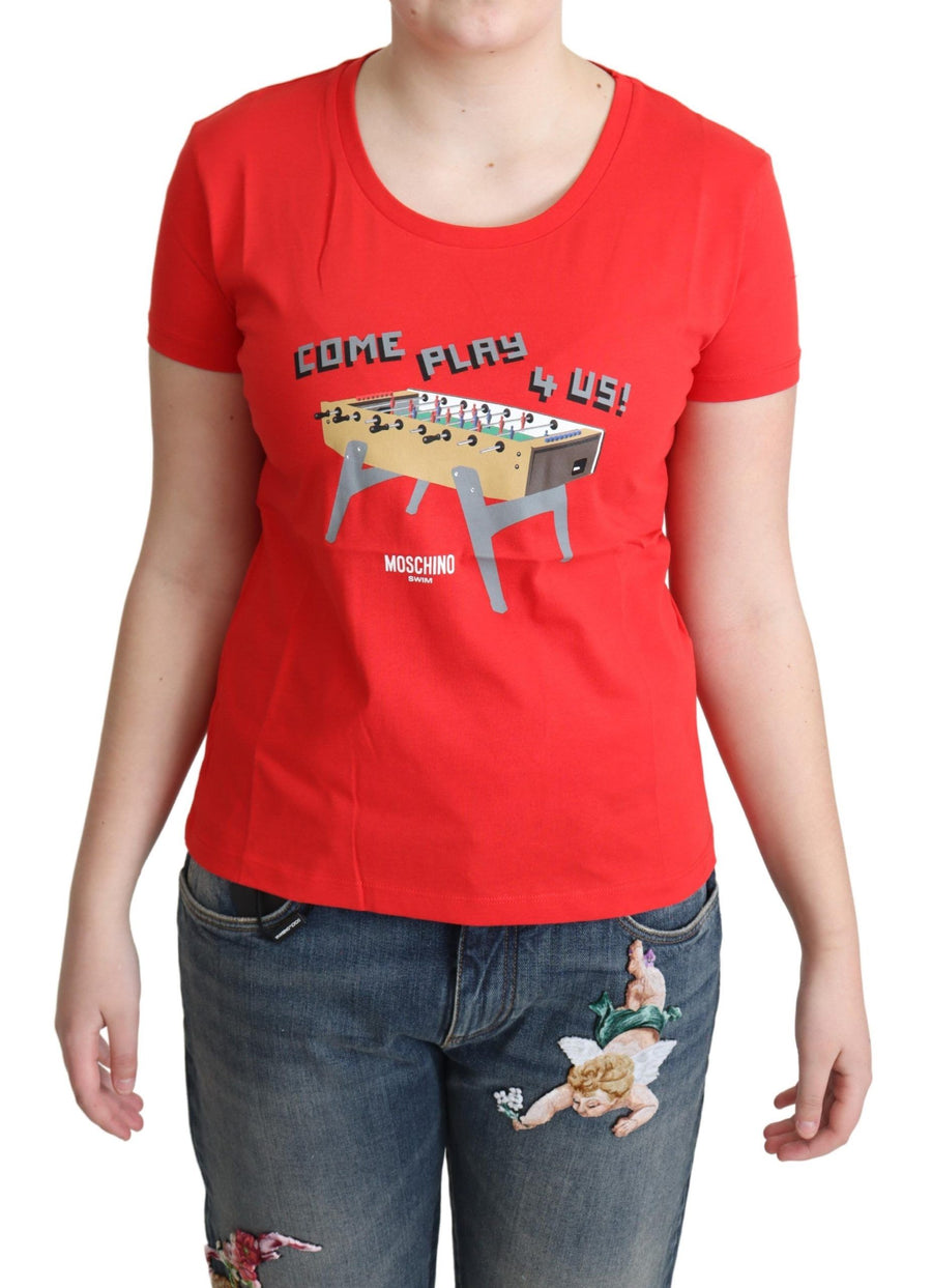 Moschino 100% Cotton t-shirt in red