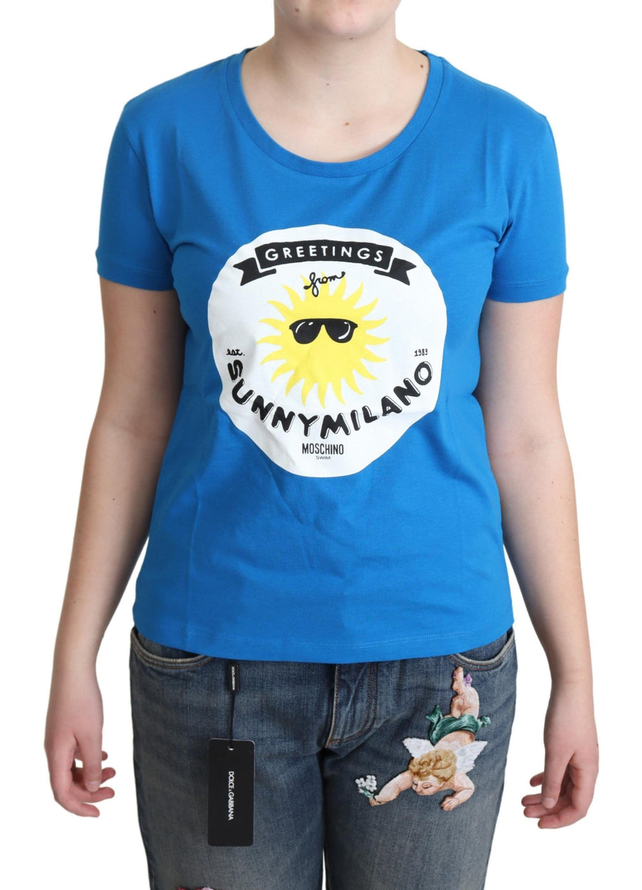 Moschino 100% Cotton t-shirt in blue