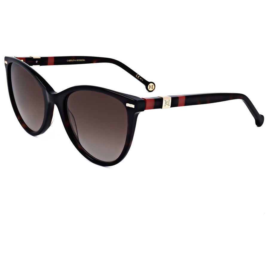Preloved - Carolina Herrera Womens 57mm Havana Red Sunglasses Her0107-S-O63-57 One Color