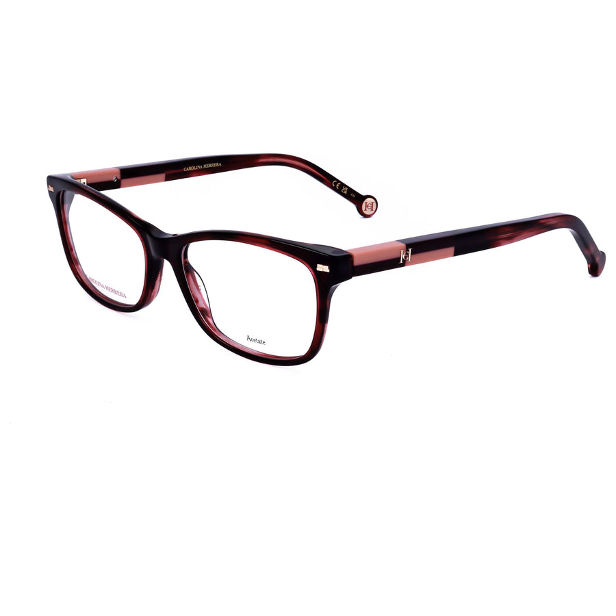 Preloved - Carolina Herrera Womens 54mm Burgundy Horn Eyeglasses Her0160-K4g-54 One Color