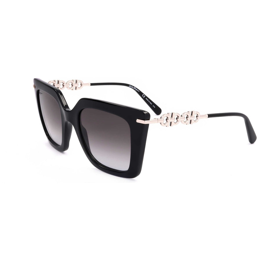 Preloved - Ferragamo Womens 51 Mm Black Sunglasses Sf1041s-001-51 One Color