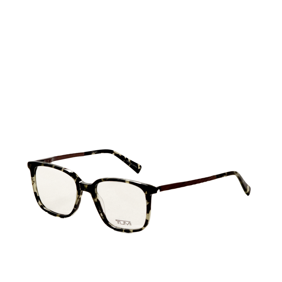 Preloved - Tumi Mens 52 Mm Green Havana Eyeglasses Vtu519520l92 One Color