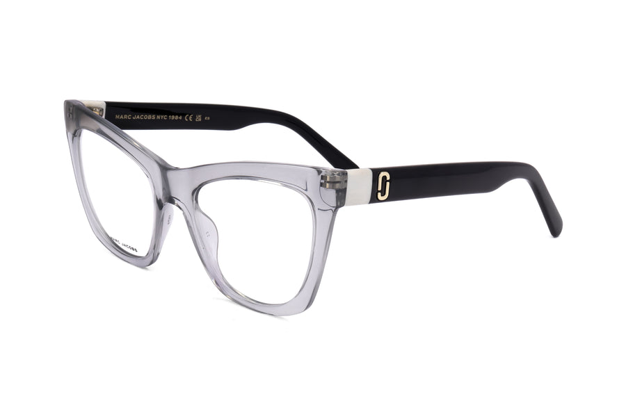 Preloved - Marc Jacobs Womens 53mm Grey Black Eyeglasses Marc649-R6s-53 One Color