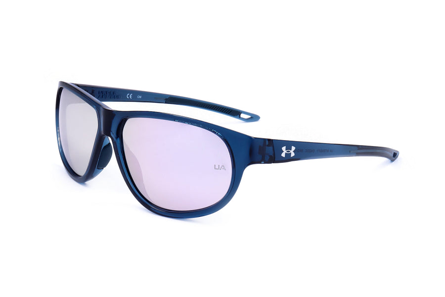Preloved - Under Armour Womens 59mm Blue Crystal Sunglasses Uaintensity-Oxz-59 One Color