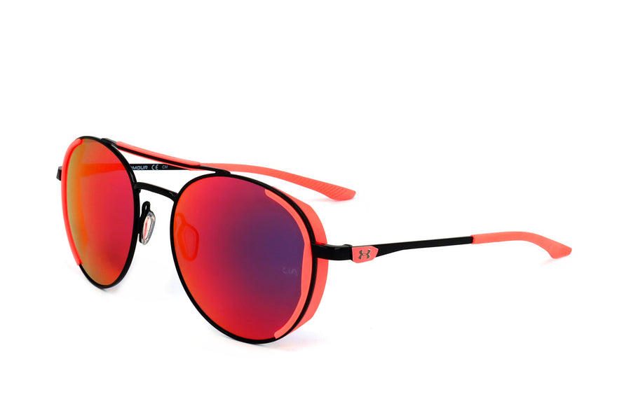 Preloved - Under Armour Unisex 55mm Black Orange Fluo Sunglasses Ua0008-G-S-Cax-55 One Color