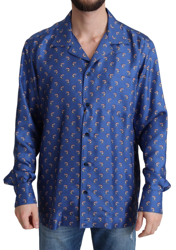 Dolce & Gabbana 100% Silk shirt in blue