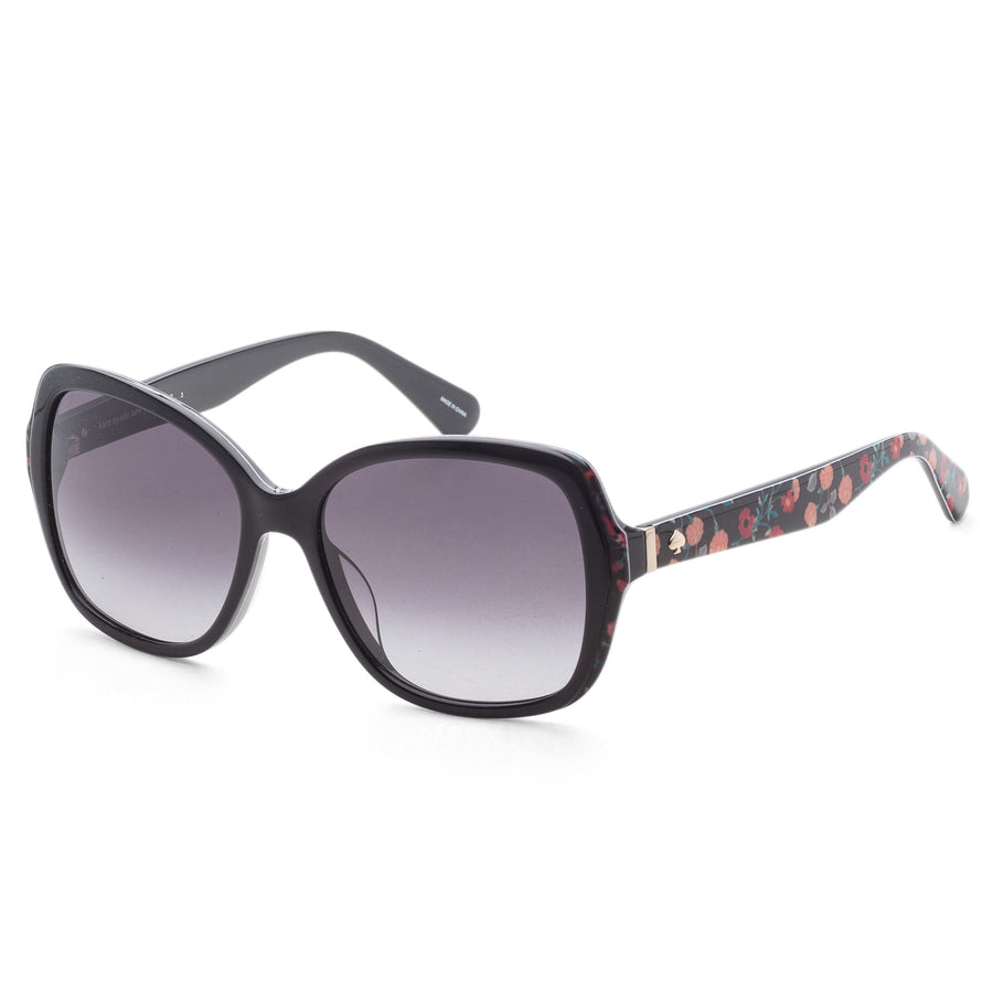 Preloved - Kate Spade Womens Karalyn 56mm Pattern Black Sunglasses Karalyns-07rm-56 One Color