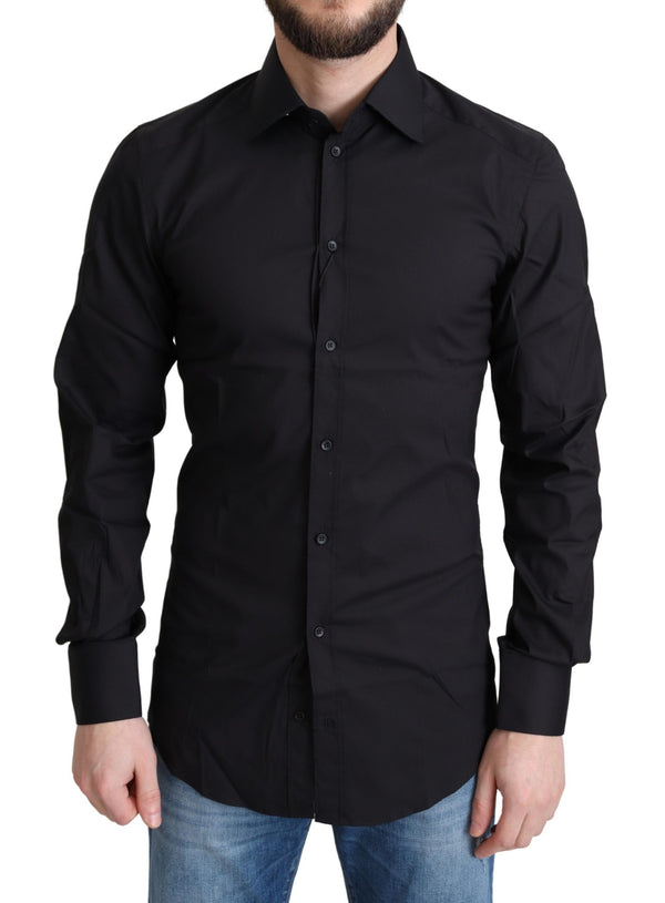 Dolce & Gabbana 70% Cotton 23% Nylon 7% Elastane shirt in black