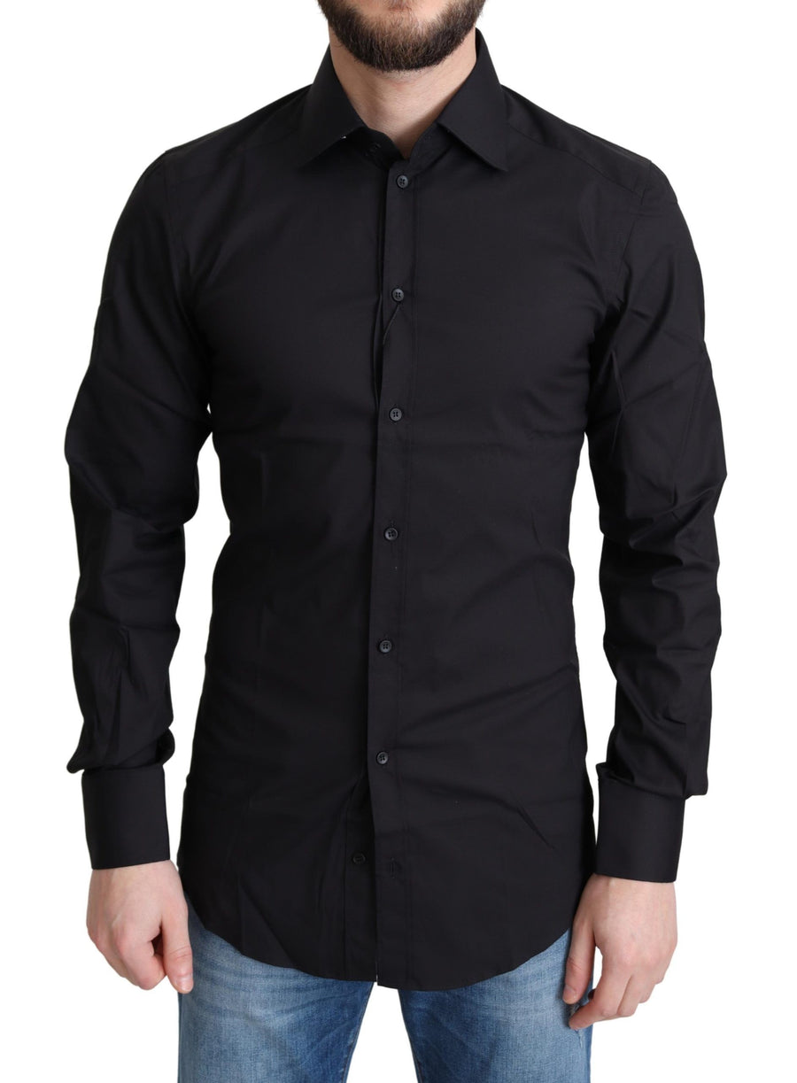 Dolce & Gabbana 70% Cotton 23% Nylon 7% Elastane shirt in black