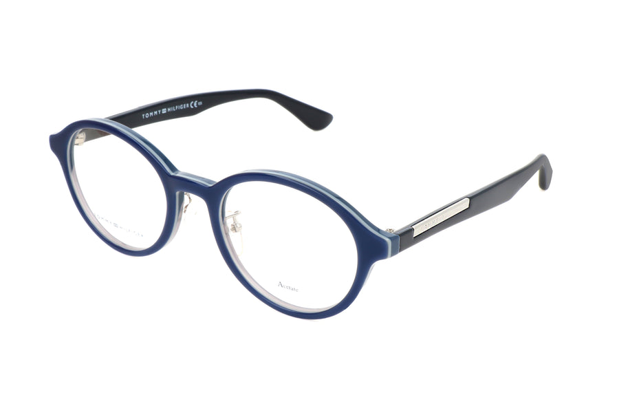 Preloved - Tommy Hilfiger Mens 50 Mm Blue Eyeglasses Th-1581-F-737-50 One Color