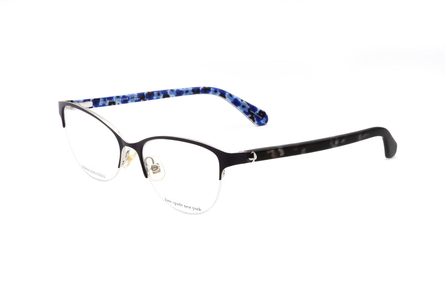 Preloved - Kate Spade Womens 51mm Matte Blue Silver Eyeglasses Adalina-F2g-51 One Color
