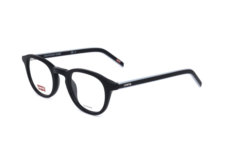 Preloved - Levis Mens 48 Mm Black Eyeglasses Lv1029-0807-24 One Color
