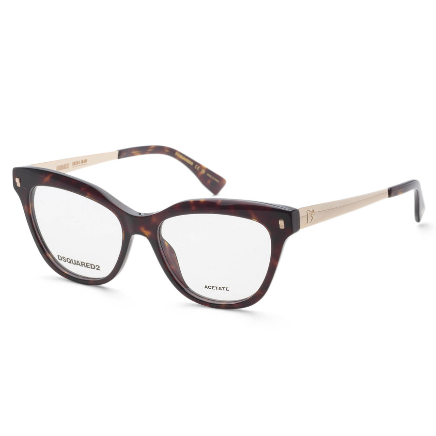 Preloved - Dsquared2 Womens 52mm Havana Eyeglasses D20095-086-52 One Color