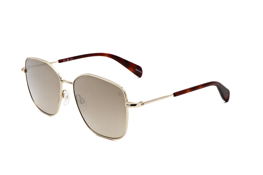 Preloved - Rag & Bone Unisex 57mm Gold Havana Sunglasses Rnb1082-G-S-06j-57 One Color