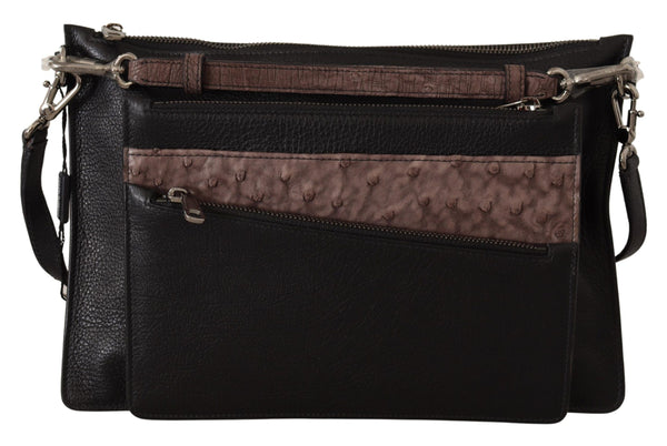 Dolce & Gabbana Leather crossbody bag in black