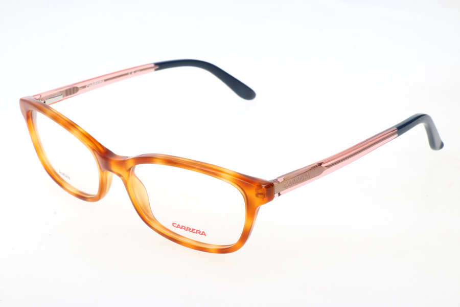 Preloved - Carrera Womens 52mm Havana Peach Eyeglasses Ca6647-Qkx One Color