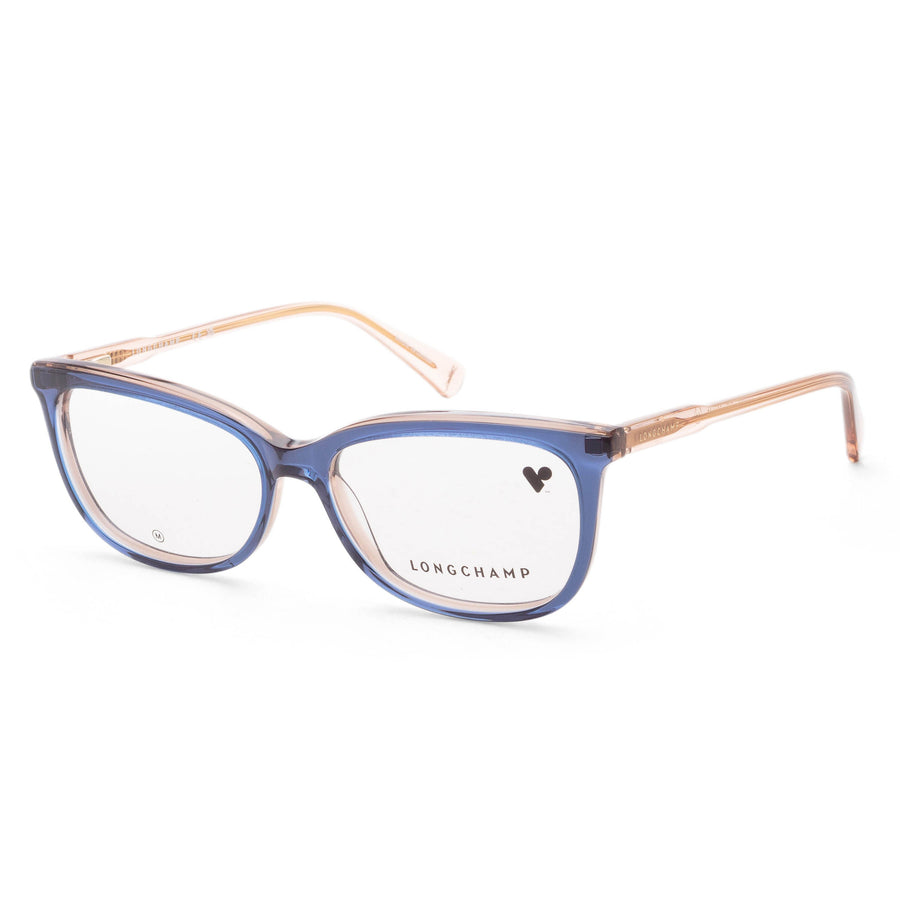Preloved - Longchamp Womens 54mm Blue Rose Eyeglasses Lo2718-435 One Color