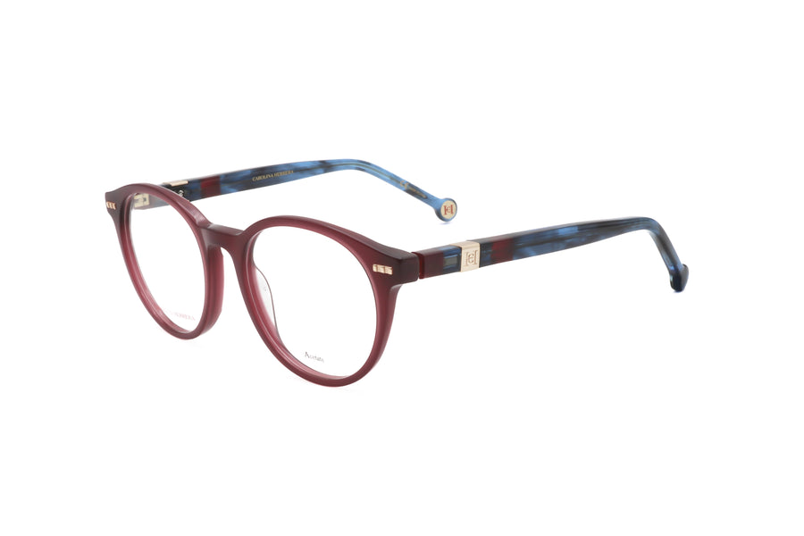 Preloved - Carolina Herrera Womens 50mm Burgundy Blue Eyeglasses Ch0049-Xae-50 One Color
