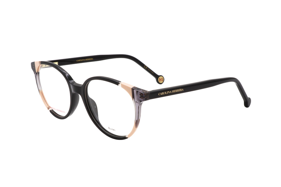 Preloved - Carolina Herrera Womens 52mm Black Nude Eyeglasses Ch0067-Kdx-52 One Color