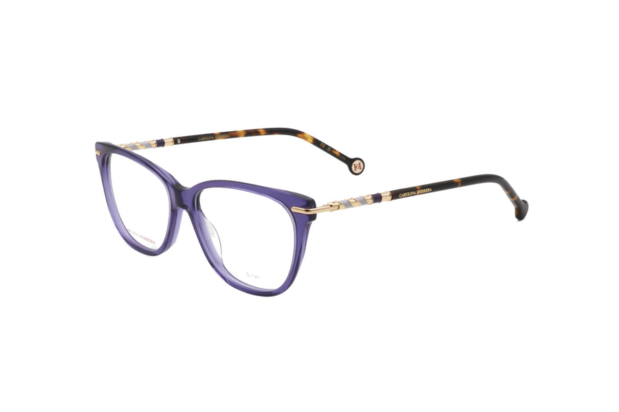 Preloved - Carolina Herrera Womens 54mm Violet Havana Eyeglasses Her0096-Hkz-54 One Color