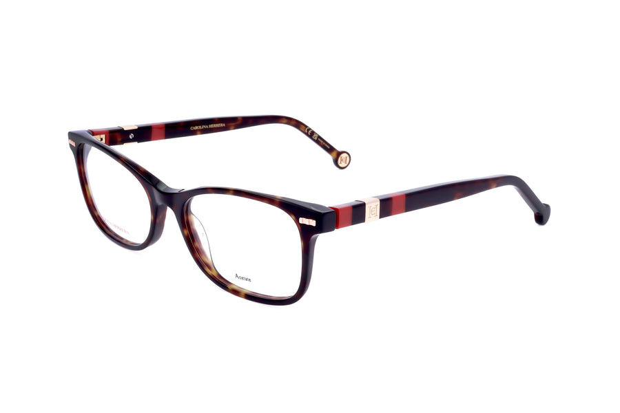 Preloved - Carolina Herrera Womens 54 Mm Havana Red Eyeglasses Her0110-O63-54 One Color