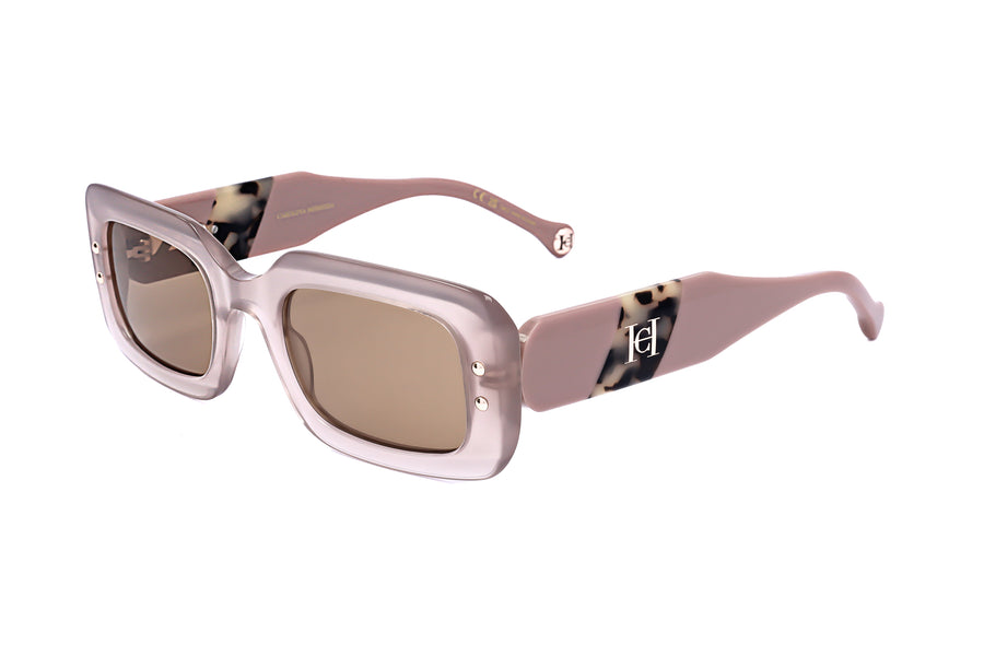Preloved - Carolina Herrera Womens 50mm Peach Havana Sunglasses Her0187-S-L93-50 One Color