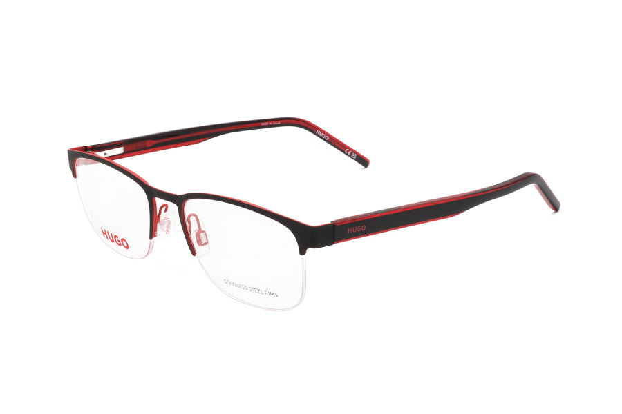 Preloved - Hugo Boss Mens 53 Mm Black Red Eyeglasses Hg1247-Oit-53 One Color