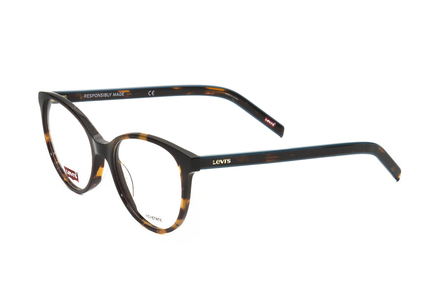 Preloved - Levis Womens 51 Mm Havana Eyeglasses Lv1031-0086-17 One Color