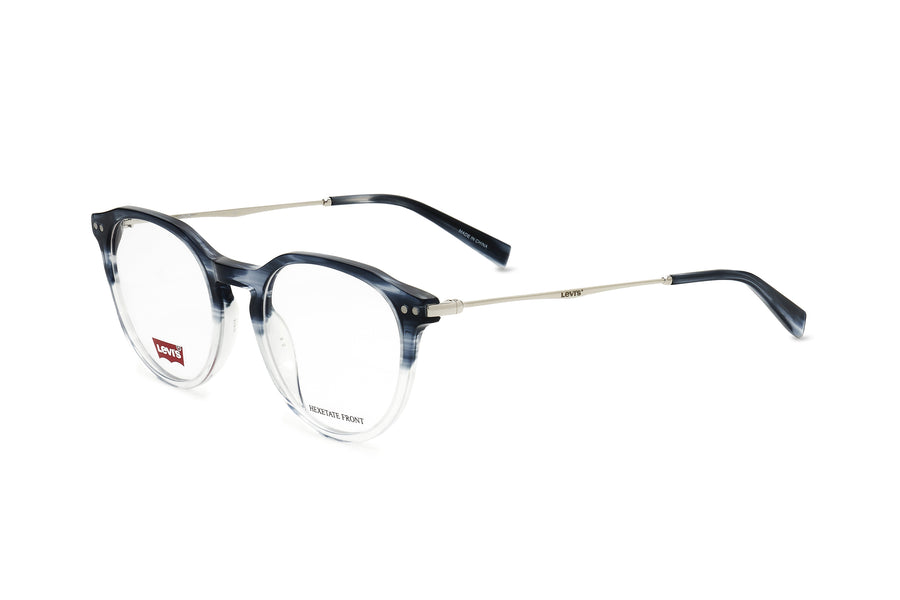 Preloved - Levis Womens 51 Mm Blue Horn Eyeglasses Lv5022-038i-20 One Color