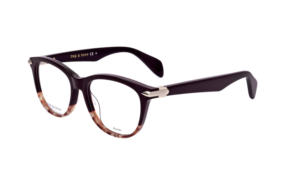 Preloved - Rag & Bone Womens 49 Mm Burgundy Eyeglasses Rnb3014-Lhf-49 One Color