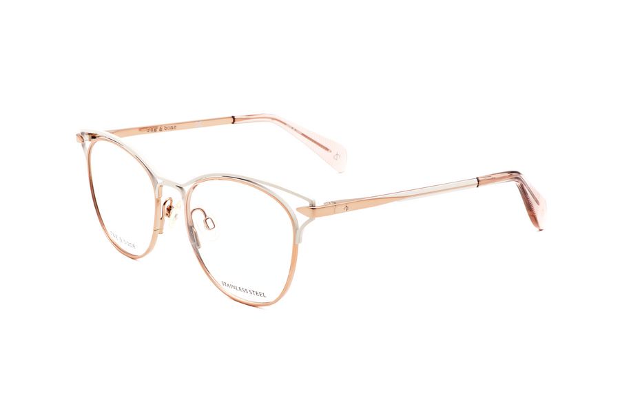 Preloved - Rag & Bone Womens 51 Mm Gold Cream Eyeglasses Rnb3019-Bqb-51 One Color