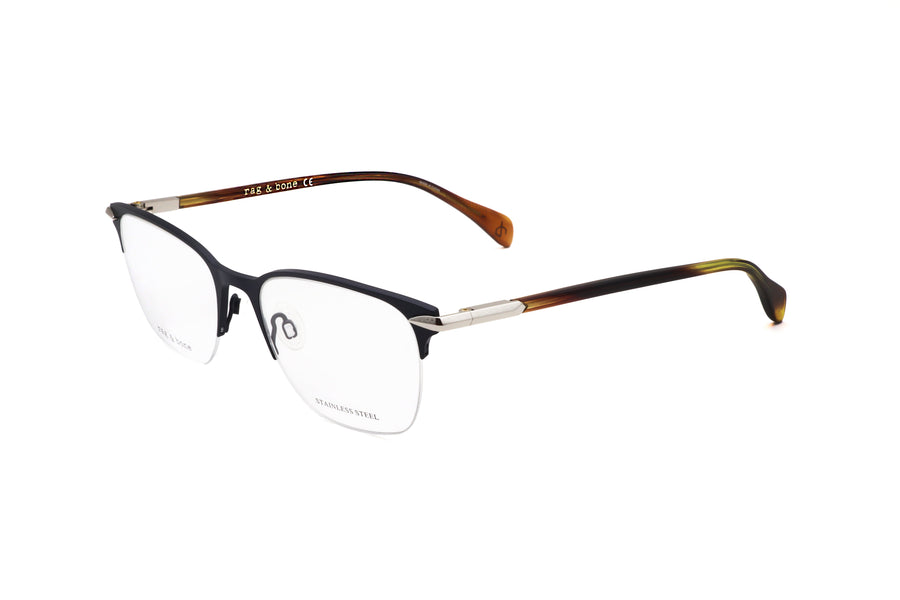 Preloved - Rag & Bone Mens 53 Mm Matte Blue Eyeglasses Rnb7029-Fll-53 One Color