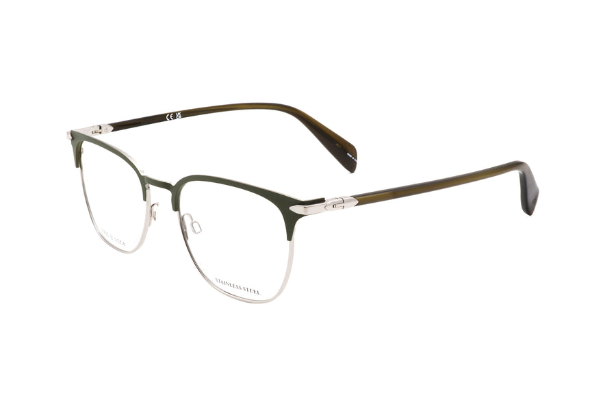 Preloved - Rag & Bone Mens 53 Mm Matte Olive Green Eyeglasses Rnb7057-G-Sif-53 One Color