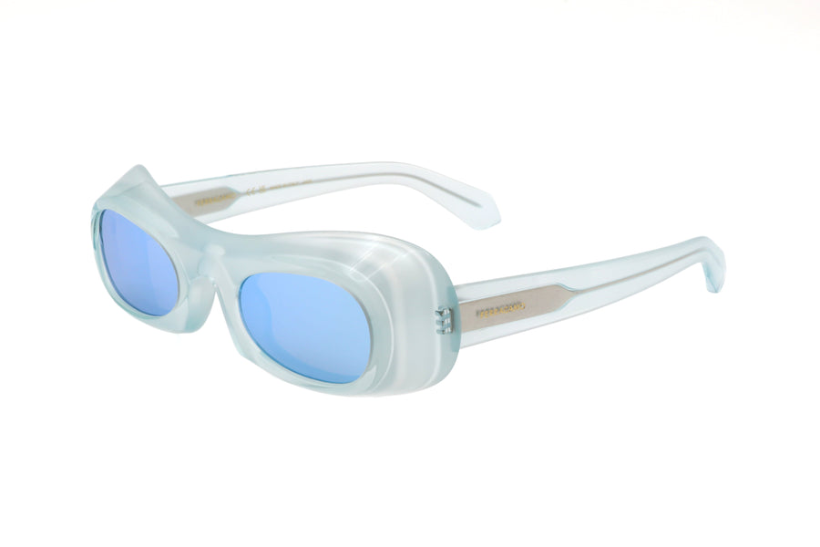 Preloved - Ferragamo Woman 51mm Transparent Aqua Sunglasses Sf2030s-451-51 One Color