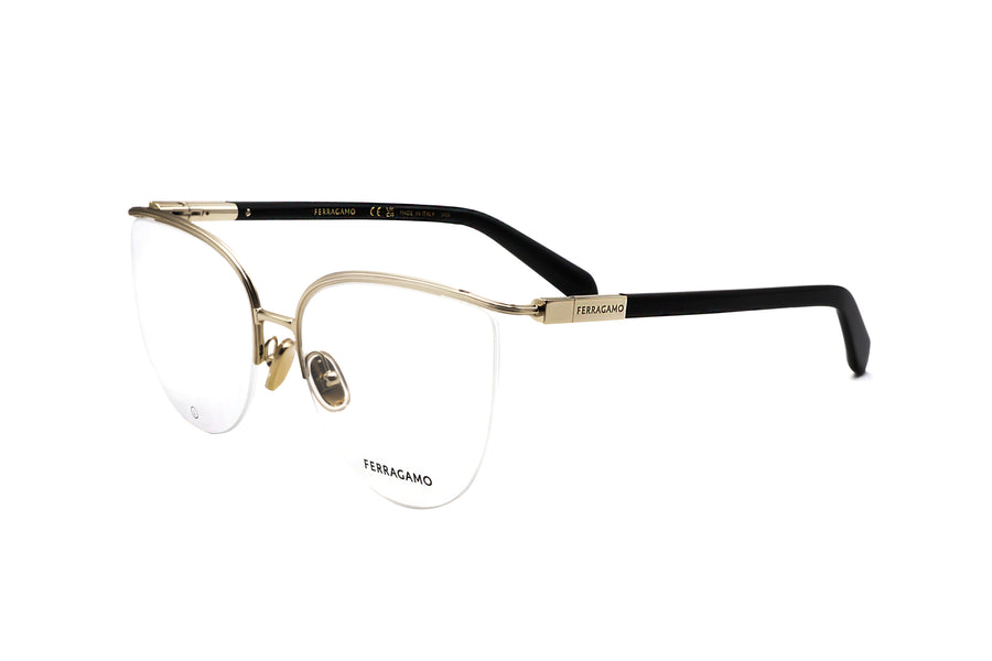 Preloved - Ferragamo Womens 56mm Gold Eyeglasses Sf2227-710-56 One Color