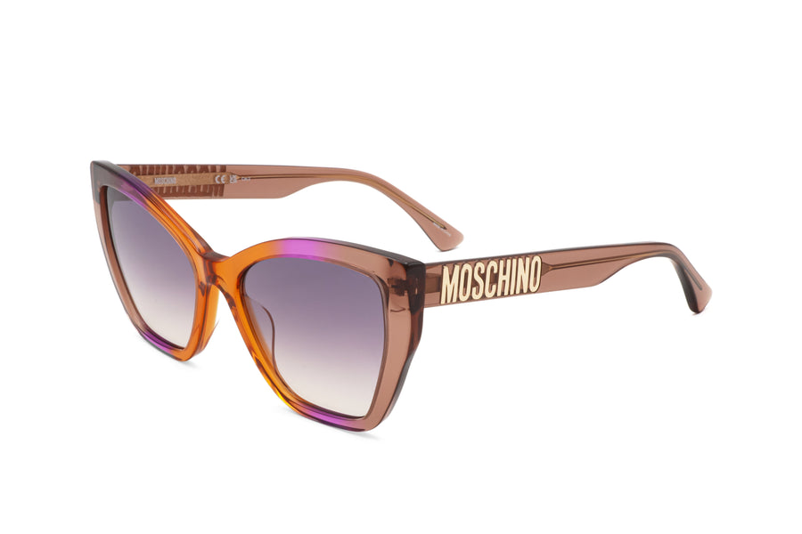Preloved - Moschino Womens 55mm Brown Orange Sunglasses Mos155s-012j-Ff One Color