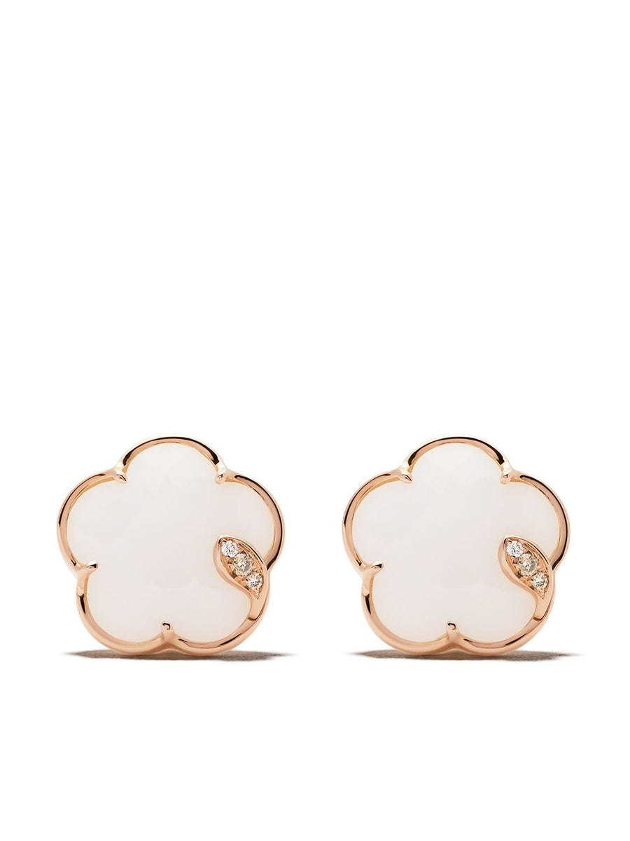 Pasquale Bruni 18kt Rose Gold earrings in white