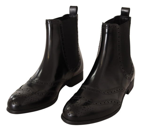 Dolce & Gabbana 80% Leather boot in black