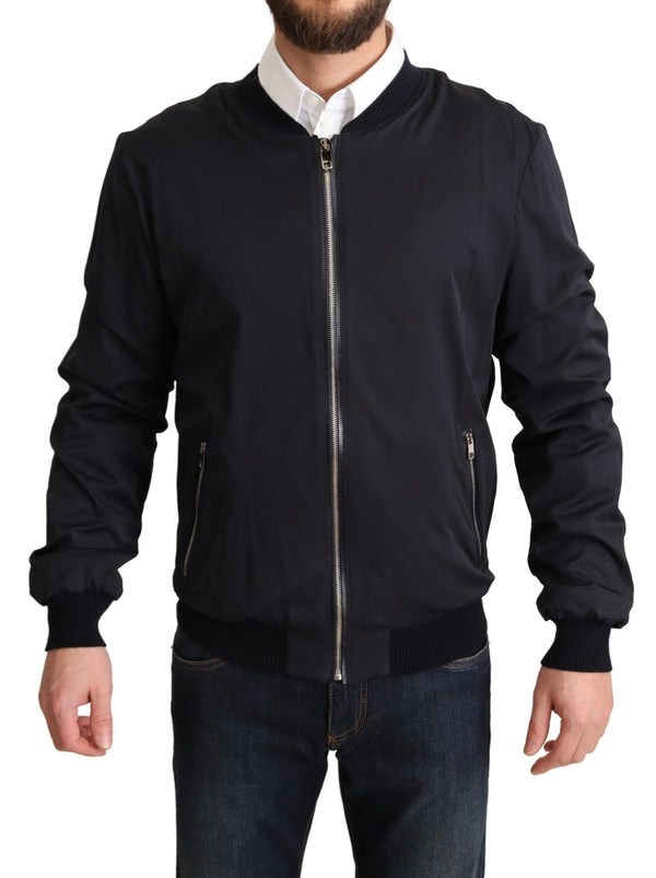 Dolce & Gabbana 95% Silk jacket in navy