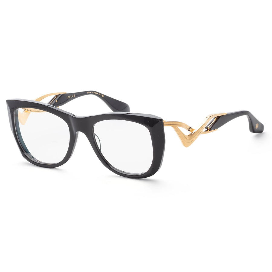 Preloved - Dita Womens Icelus 55mm Black Gold Eyeglasses Dtx438-A-01 One Color