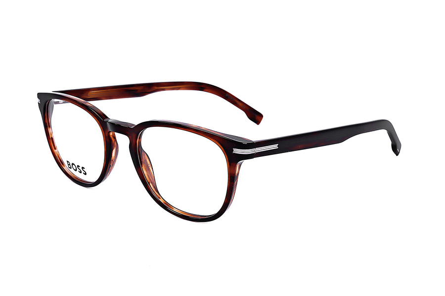 Preloved - Hugo Boss Mens 51mm Brown Horn Eyeglasses Boss1601-Ex4-51 One Color