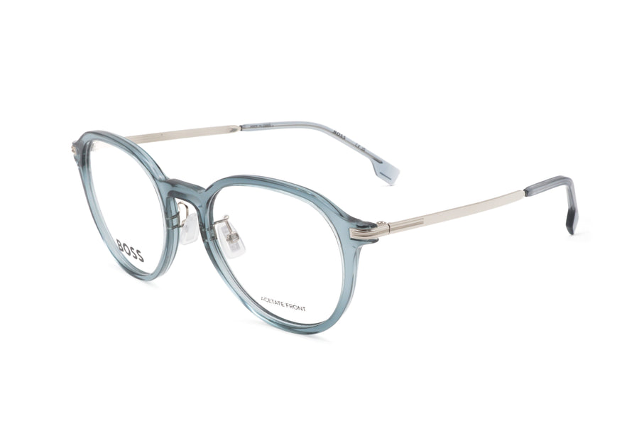 Preloved - Hugo Boss Mens 52mm Blue Silver Eyeglasses Boss1615-F-B88-52 One Color