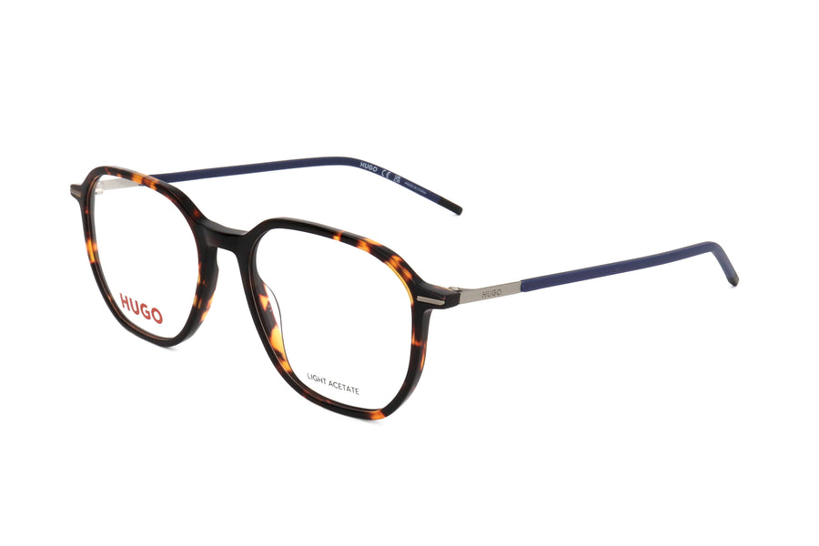 Preloved - Hugo Boss Mens 52mm Havana Blue Eyeglasses Hg1272-Ipr-52 One Color