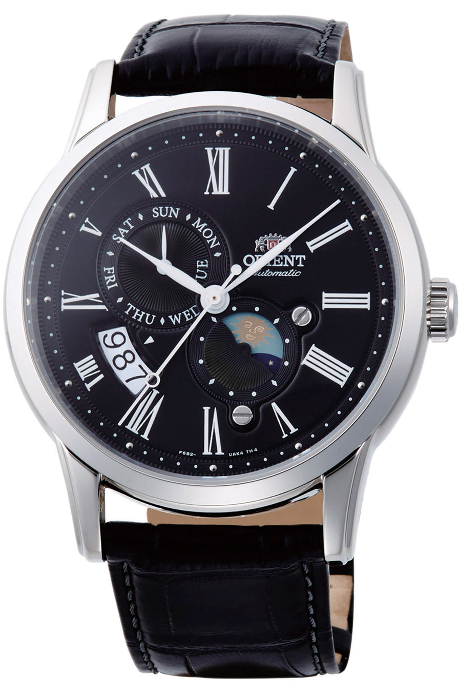 Preloved - Orient Mens Classic Sun & Moon 42mm Automatic Watch Ra-Ak0010b One Color Watches