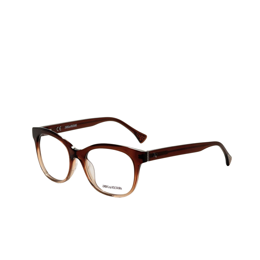 Preloved - Zadig & Voltaire Unisex 50 Mm Brown Eyeglasses Vzv013-500w41 One Color