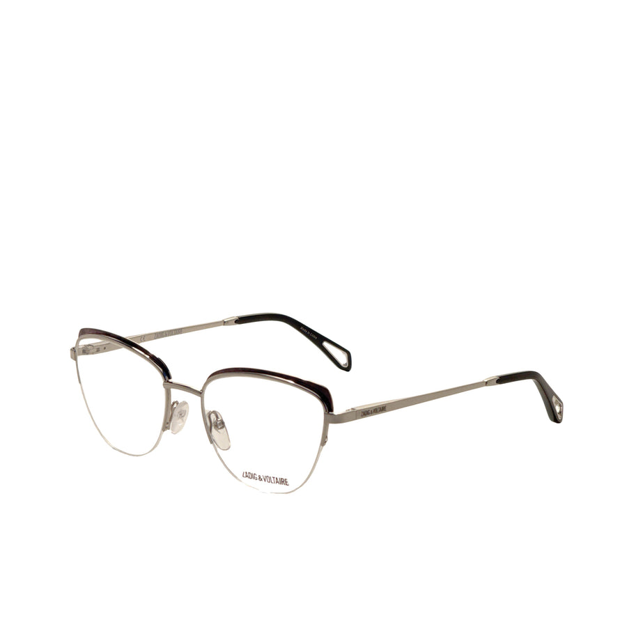 Preloved - Zadig & Voltaire Womens 52 Mm Palladium Dark Havana Eyeglasses Vzv314n-520588 One Color