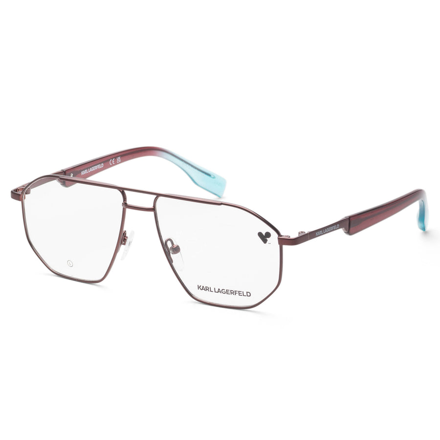 Preloved - Karl Lagerfeld Unisex 56mm Burgundy Eyeglasses Kl353-601-56 One Color